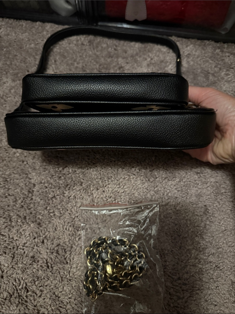LV Black & Cream Mini Pochette Trio - Picture 2 of 6